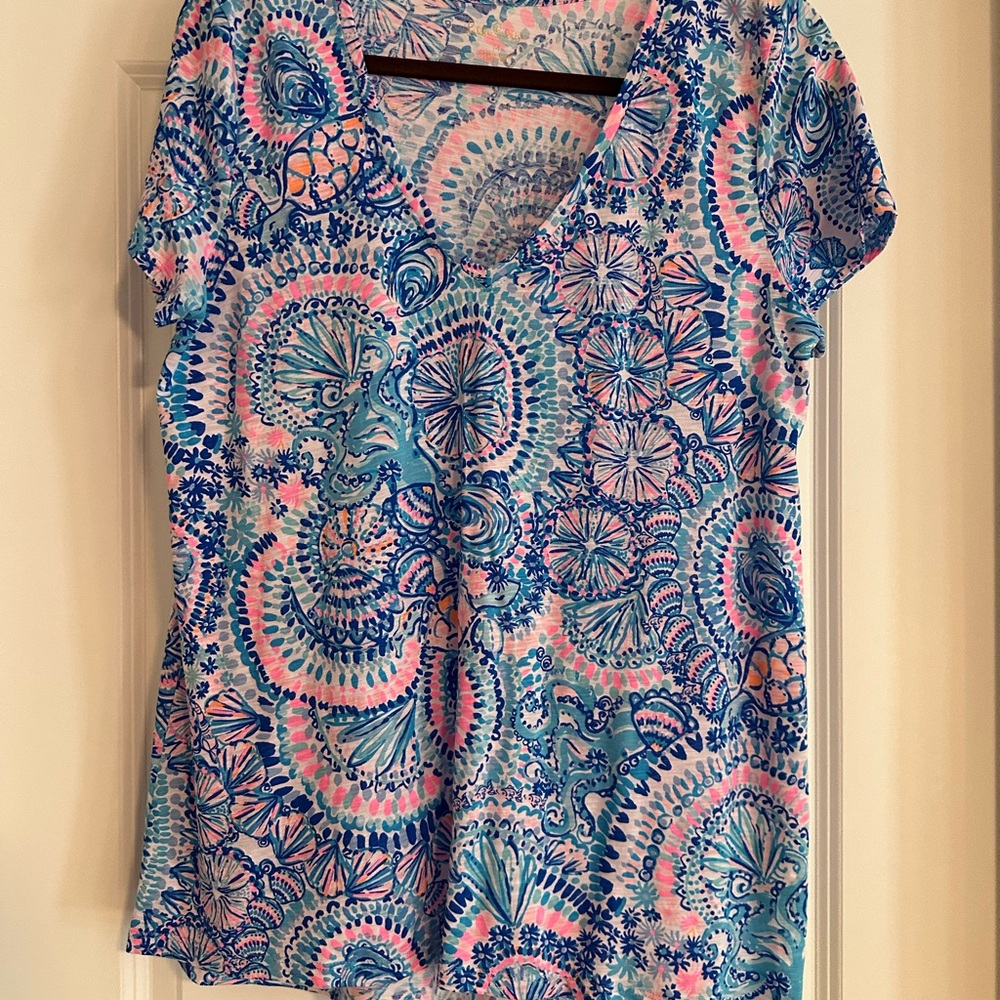 Lilly Pulitzer Etta V-Neck Tee